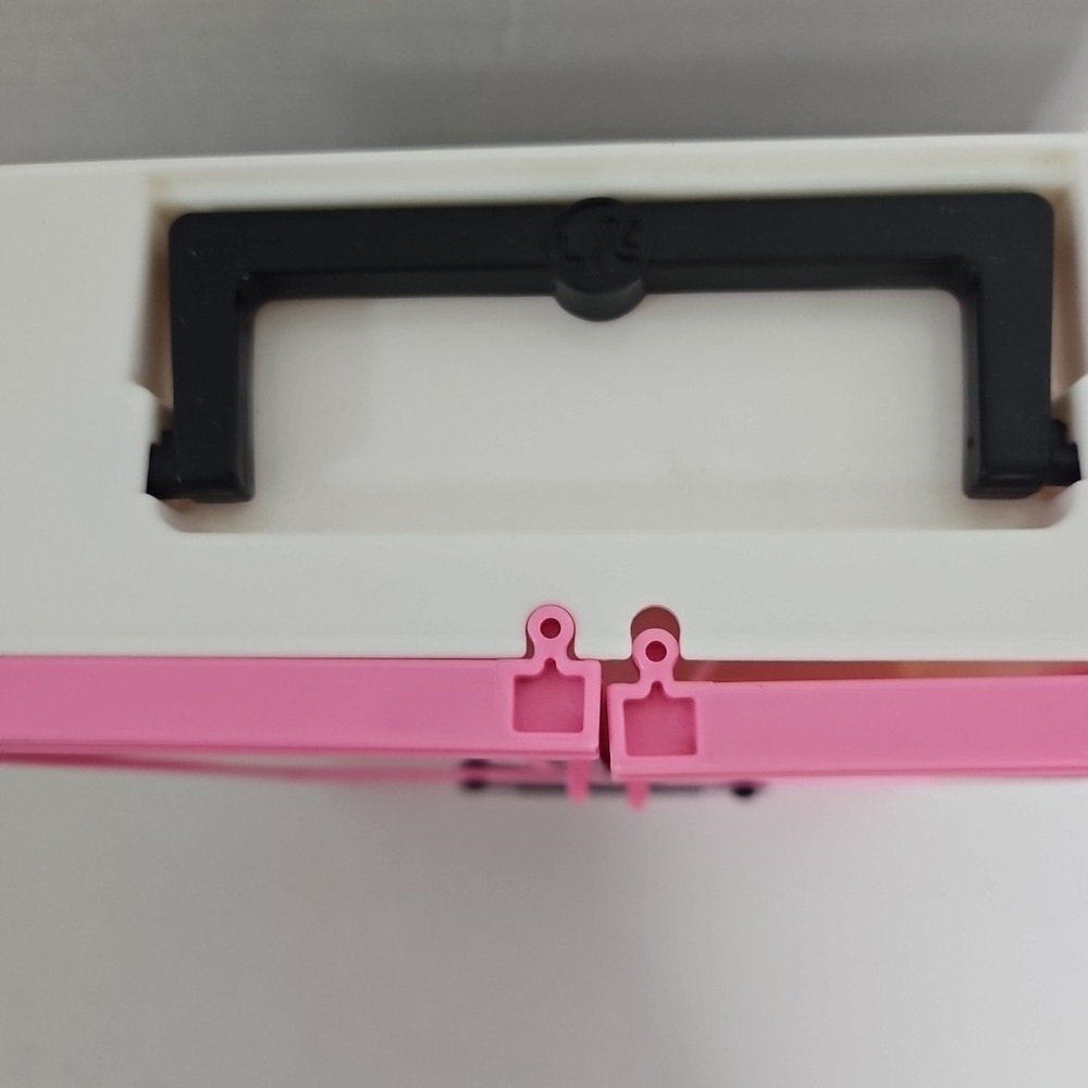 Barbie Doll Closet Storage Pink Black Box 2011 carrying case - Picture 10 of 12